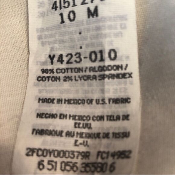 NWT Lee Size 10 Medium Plain Front Pleated Stretch Tan Jeans!! - Picture 7 of 13